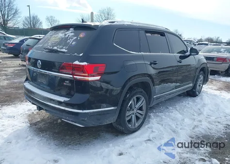 2019 Volkswagen Atlas 3.6L V6 Se W/Technology R-Line из США, поврежденный, VIN 1V2XR2CA0KC592441